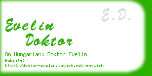 evelin doktor business card